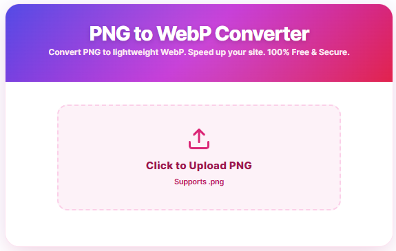 PNG to WebP Converter