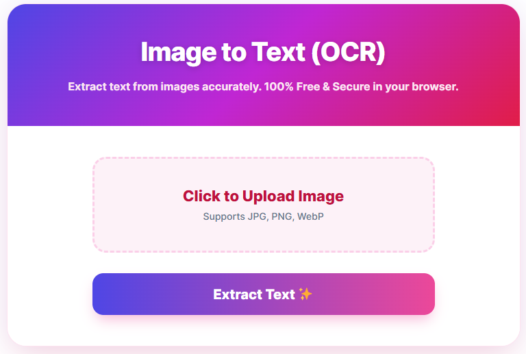 Image to Text Converter (OCR)