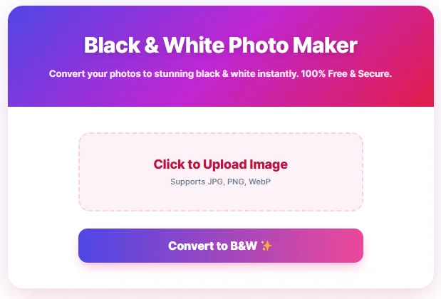 Black and White Photo Maker