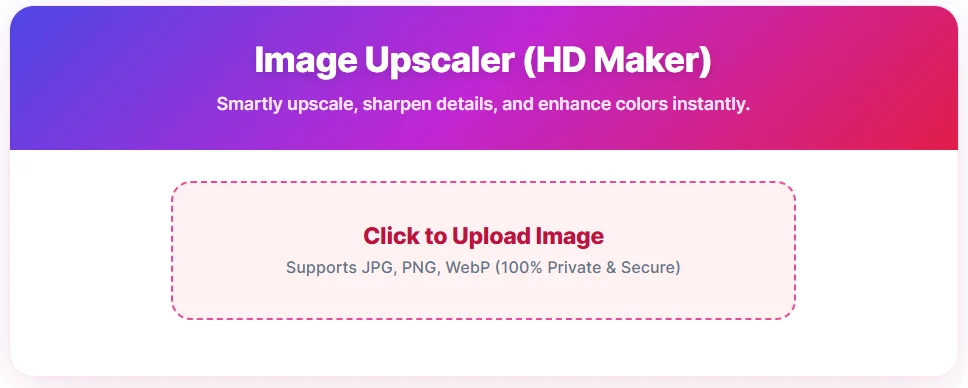 Image Upscaler (HD Maker)